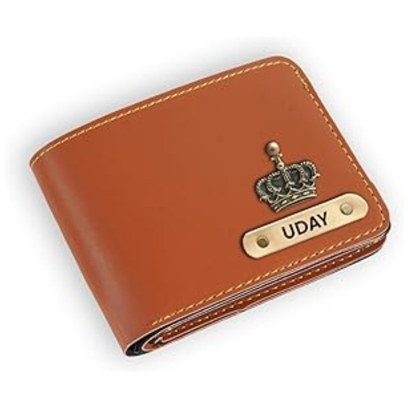 Personalized Gents Wallet - Tan Colour