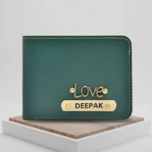Personalized Gents Wallet - Olive Colour