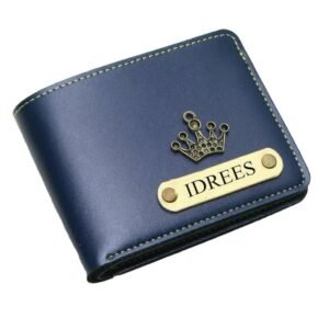 Personalized Gents Wallet - Blue Colour
